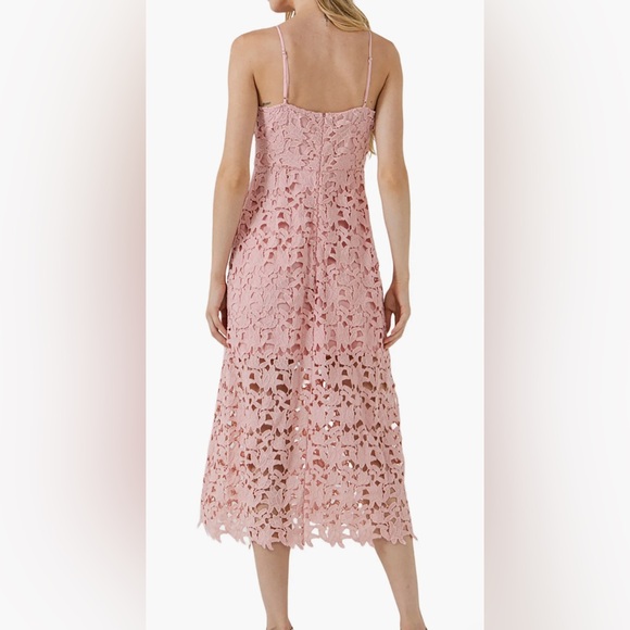 EUC Astr the Label Lace Spaghetti Strap MIDI Dress - Picture 2 of 5